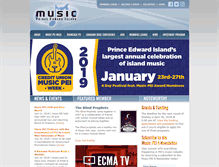 Tablet Screenshot of musicpei.com